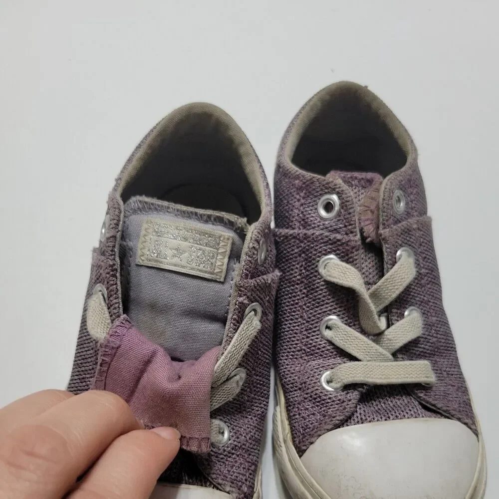 Converse Shoes Little Girls 10 Purple Chuck Taylor Star All‎ Star Sneakers Lace